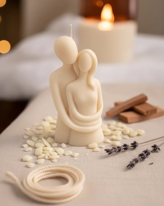 Hugging Couple Candle — Romantic Valentine's Day Gift India