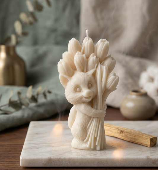The Bunny Bouquet | Tulip Bloom Sculpture