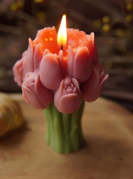 Artisanal Tulip Bloom Scented Candle