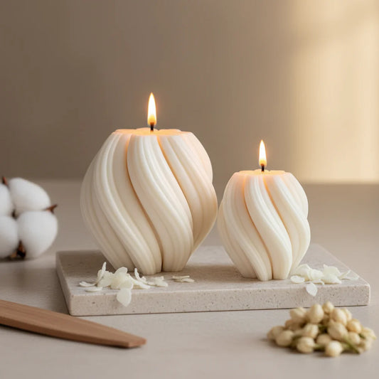 Swirl Candle- Pack Of 2