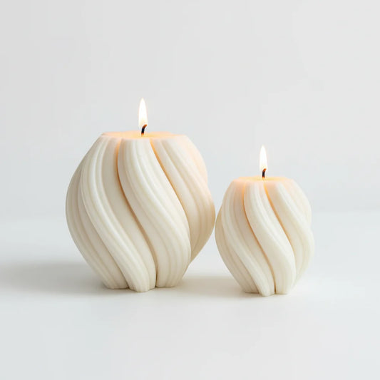Swirl Candle- Pack Of 2
